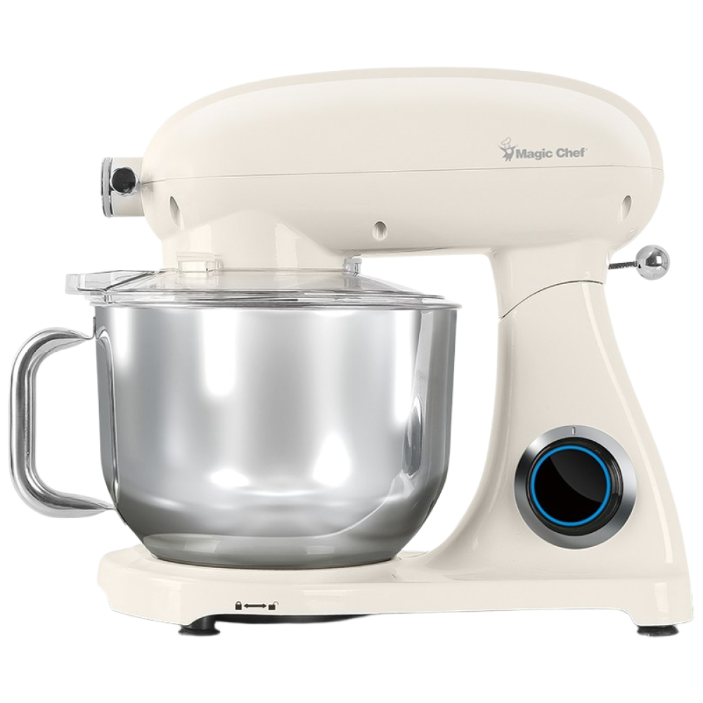 매직쉐프 가정용 반죽기 제빵 카페 거품기 스탠드믹서 홈베이킹 믹서기, 상세페이지 참조, 아몬드 MESM-S1200CW 99,000원