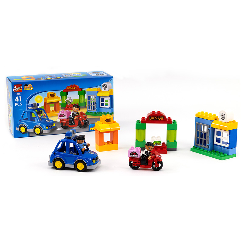 제노그로우 블럭놀이 경찰서 레고호환블럭 유아블럭 어린이날선물 졸업선물 입학선물, 1개 17,900원