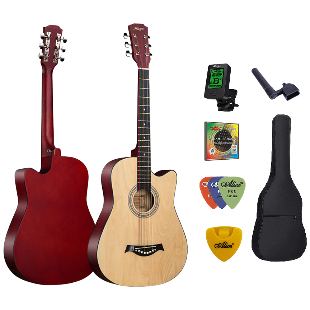 위고뮤직 HUGO-38G 입문용 통기타 연습용 여성용 어린이 38인치 WOOD, 단품, 1개 57,000원