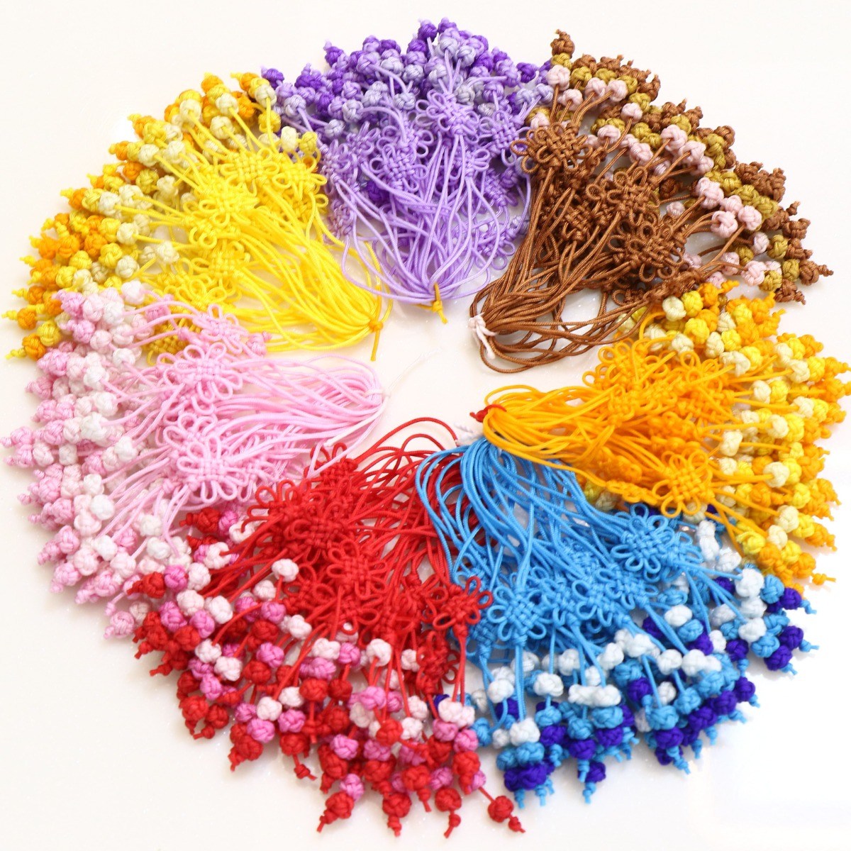 전통매듭 전통노리개 국화매듭 포장노리개 매듭수술 매듭장신구줄 250원