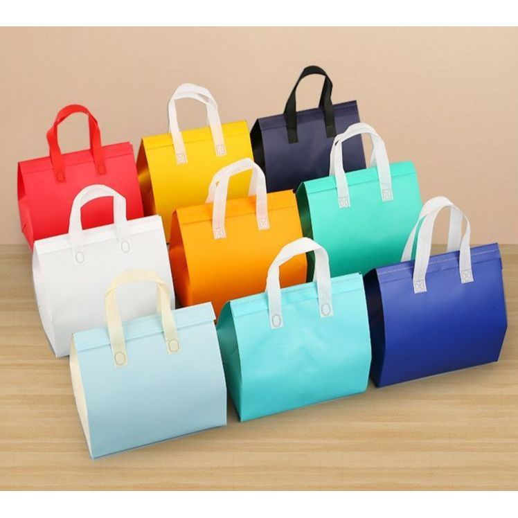 일회용 보냉백 보냉가방 손잡이 쿨러백 은박 테이크아웃 100개 블루/화이트 밀크티 12x26x10cm 100개 31,600원