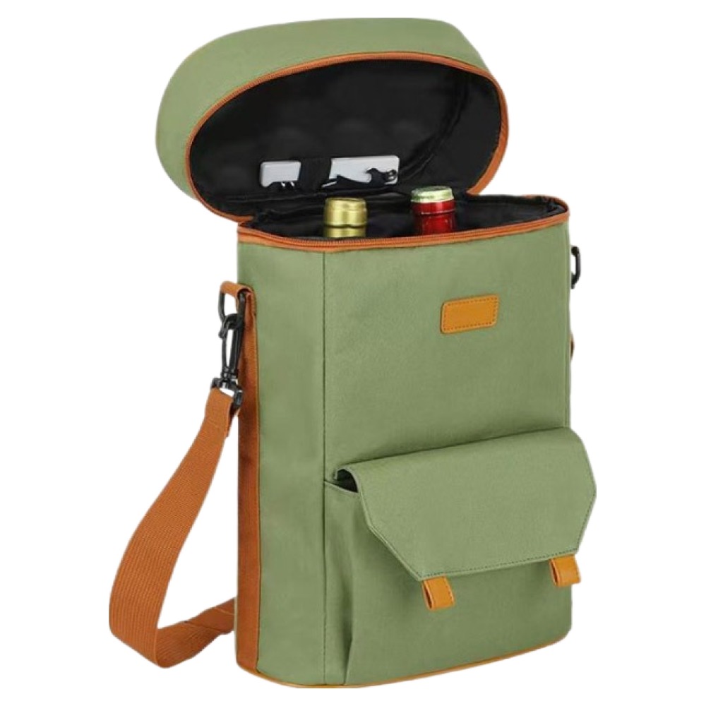 힙앤바디 와인 손잡이 보냉백, 그린, 1개 16,800원