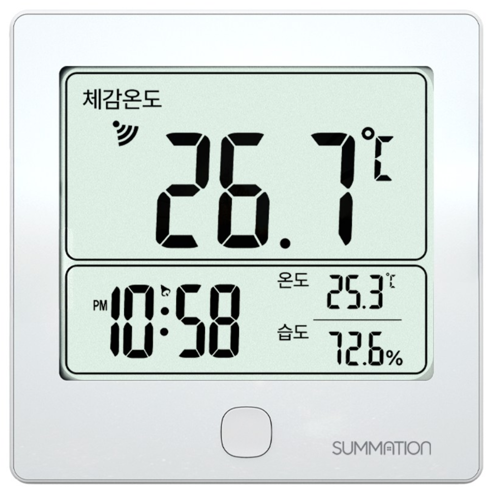 디지털 체감온도계 써메이션 SM-1 체감온도 측정기 온습도계, 1개, White 29,900원