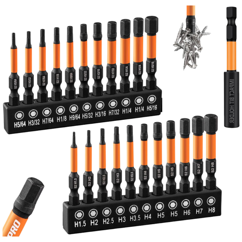 [ 독일 공정 기준] 강력자성 육각비트 렌치 임팩비트세트 T6 T8 T9 T 10 T15 T20 T25 T27 T30 T40 세트 13,190원