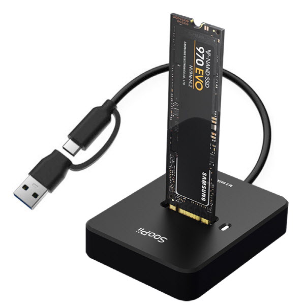 수피 M.2 NVMe SSD Gen2 10G 고속 도킹스테이션 인클로저 외장케이스 방열효과, 현재가 20,330원