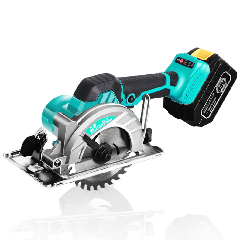 PowerSaw 가볍고 강력한 전기톱 원형톱 목공 테이블쏘 나무자르는톱 고속 절단기, 158V-배터리2개, 1개 234,200원