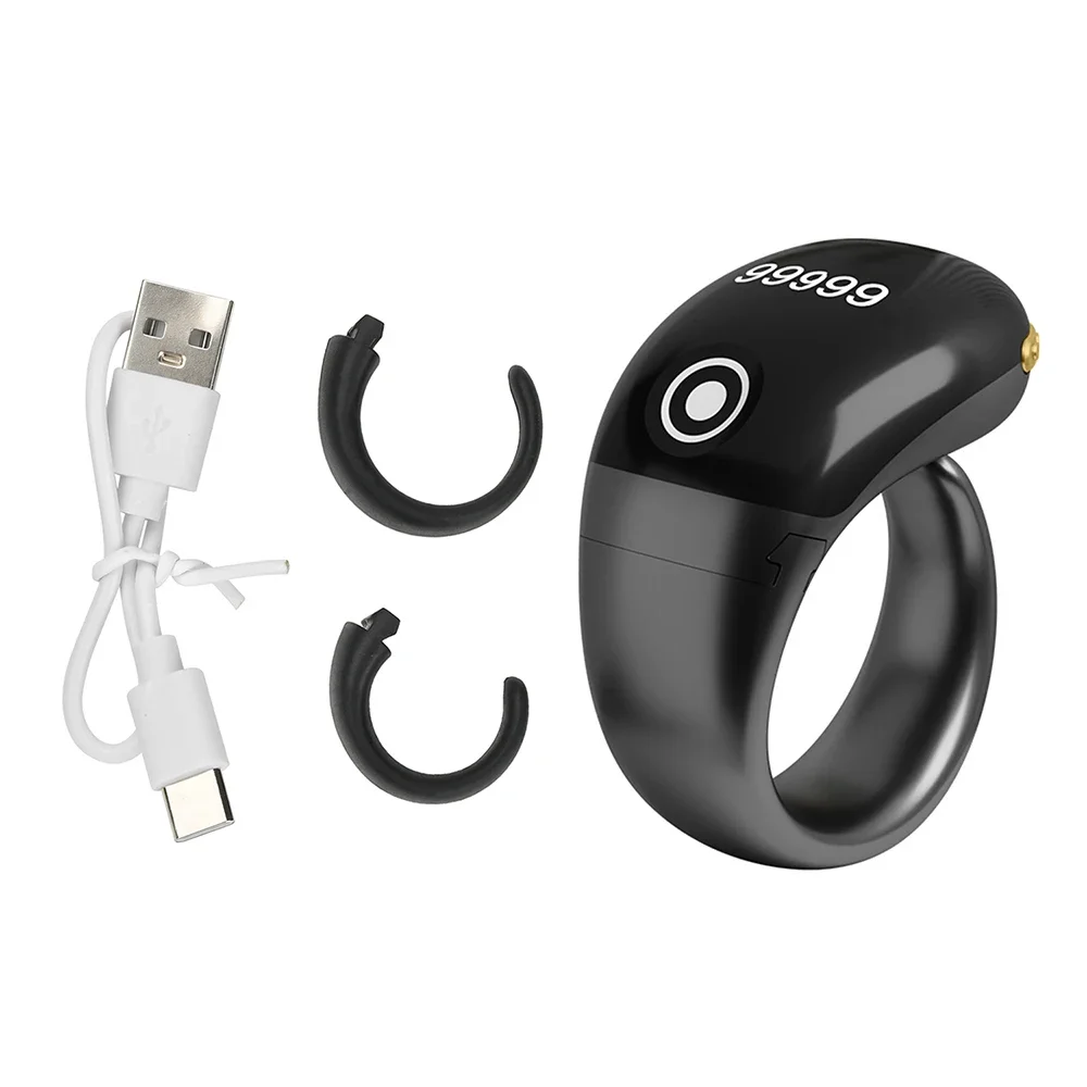 OLED 디스플레이 화면이 있는 S8pro 디지털 카운터 핑거 Type-C 120mah 충전 배터리 스마트 링 터치 탈리 20,100원