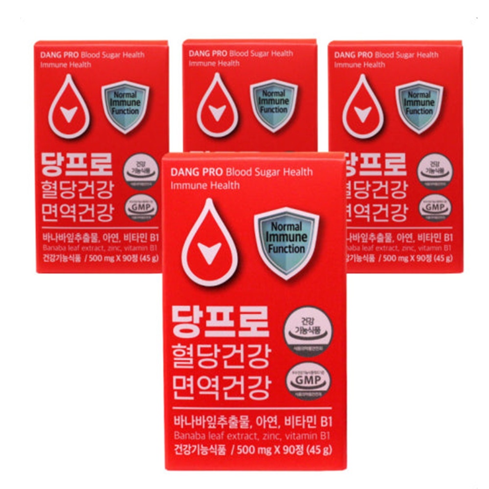 [예현마케팅] 당프로 혈당건강 면역건강 당뇨에 좋은 바나바잎 영양제, 4개, 90정 56,650원