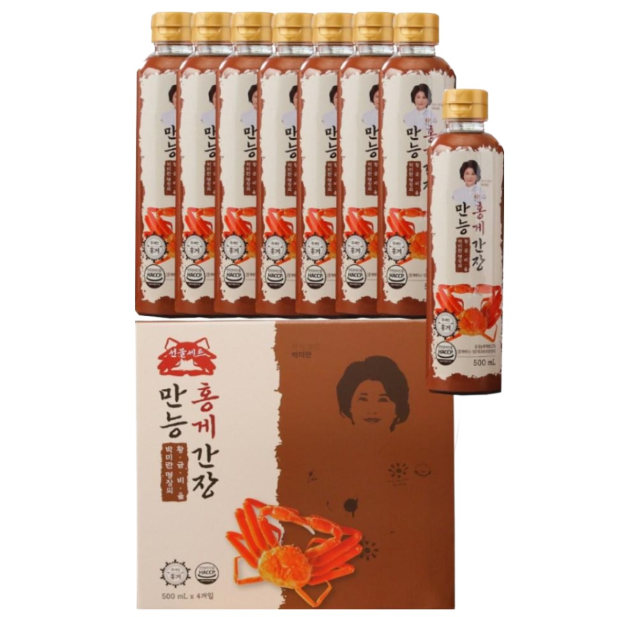 [MJ-KLEVASHARP] 한식대가 박미란 만능 홍게간장 국내산 홍게의 감칠맛 만능요리 소스 비빔밥, 8개, 4L 39,900원