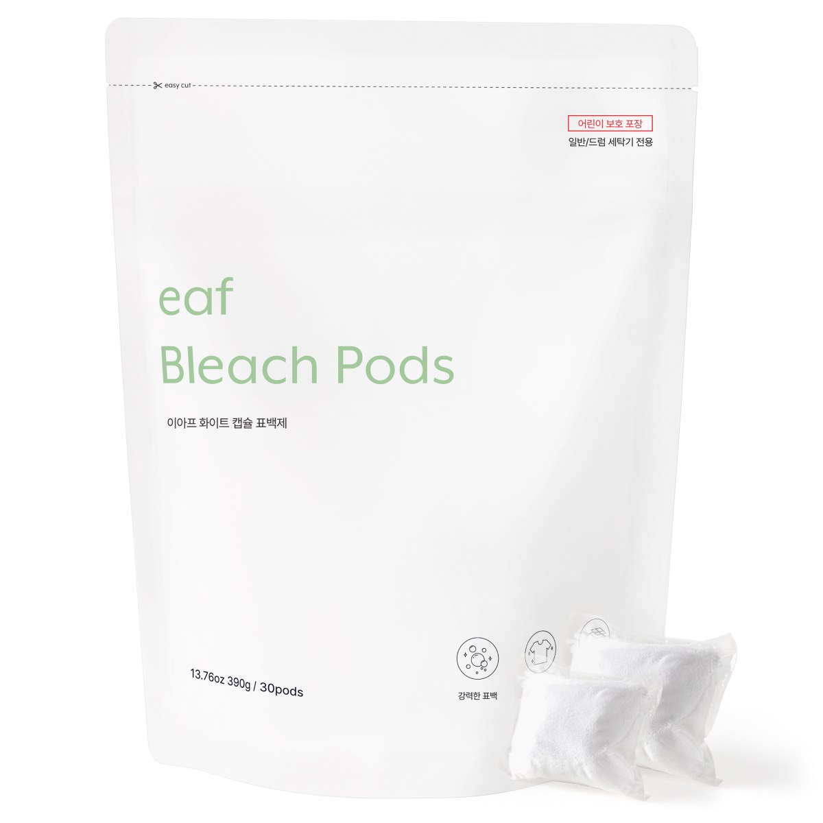 이아프 캡슐표백제 산소계 과탄산소다 흰옷세탁, 30개, 13g 11,000원