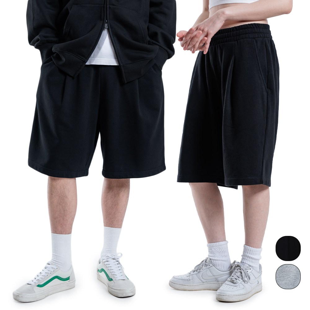 맥스모어 버뮤다팬츠 원턱 와이드 트레이닝 반바지 6부 24,800원