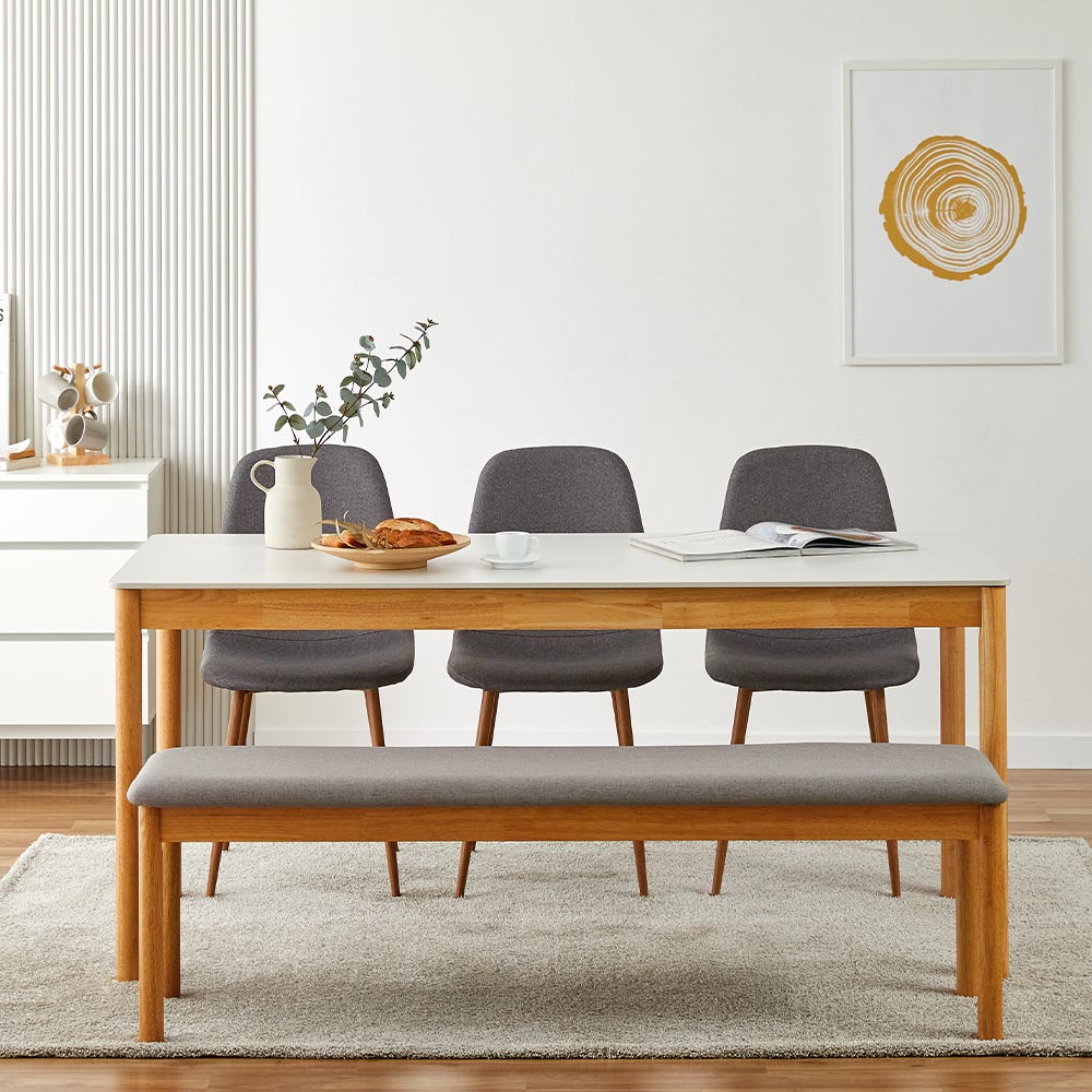 [모던하우스] 모던하우스 그리드 포세린테이블 6인화이트벤치세트 그리드벤치1, 키에티그레이3 737,700원