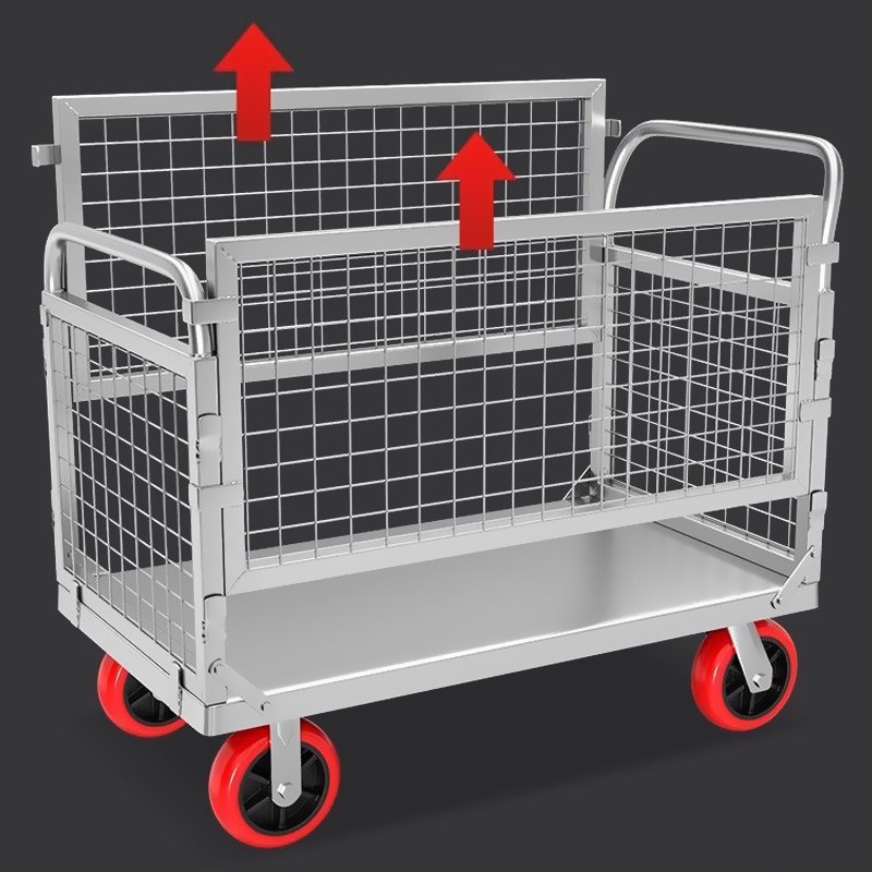 접이식 핸드카트 화물 운반카트 바스켓 카트 쇼핑카트, 1개, A01(90*60cm) 157,500원