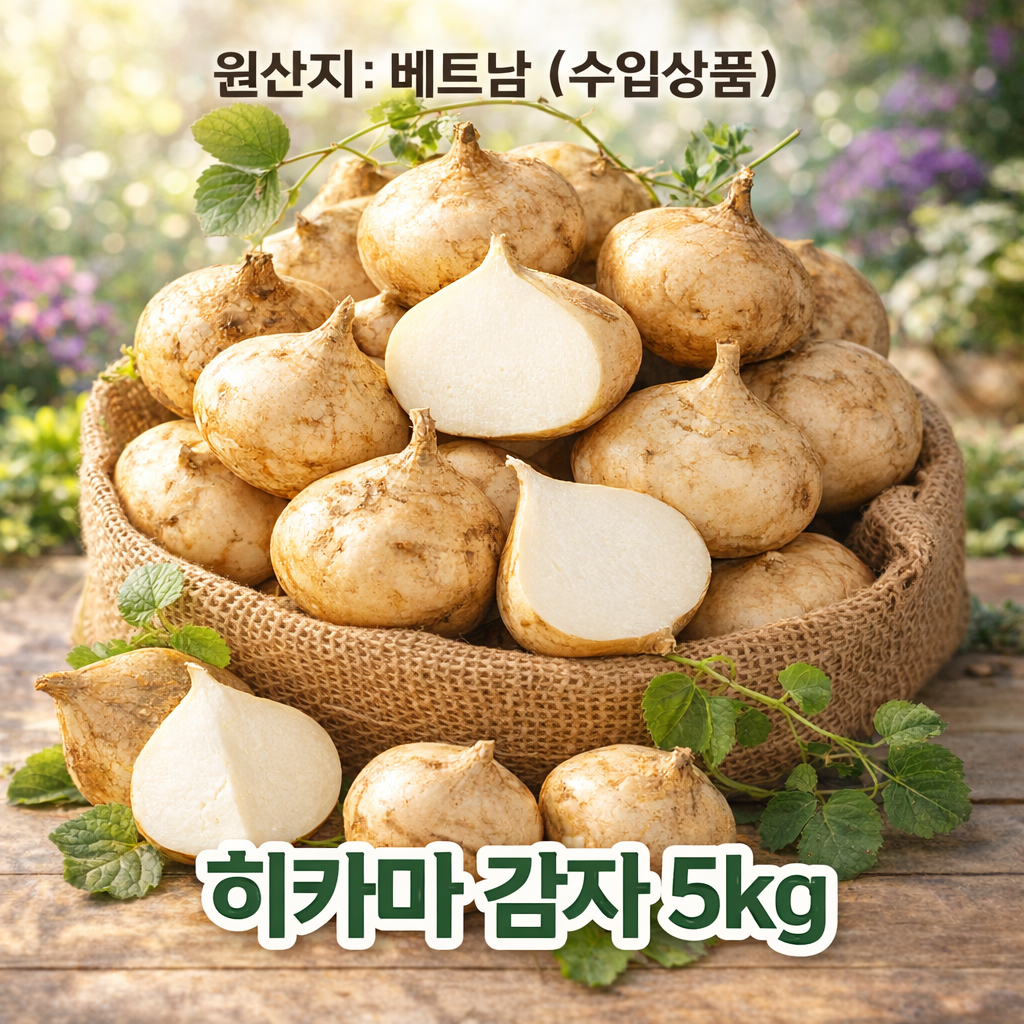 달콤아삭 히카마 멕시코감자 생식 샐러드용 뿌리채소 ( 벳한 무역 ) 15,100원
