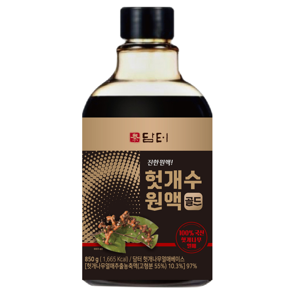담터 헛개수 원액 골드, 1개, 850g, 현재가 19,900원
