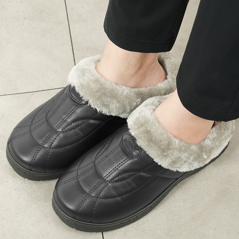 SSOOSS 겨울 슬리퍼 털 슬리퍼 커플 방한화 기모 사무실 슬리퍼 따뜻한 미끄럼방지 효도화 AW16Y2S 16,800원