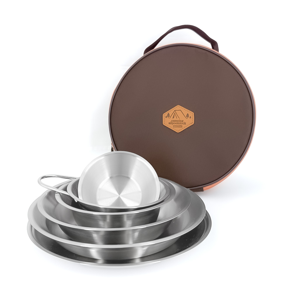 올품락 포스코 304 지오 캠핑 식기세트 44,600원