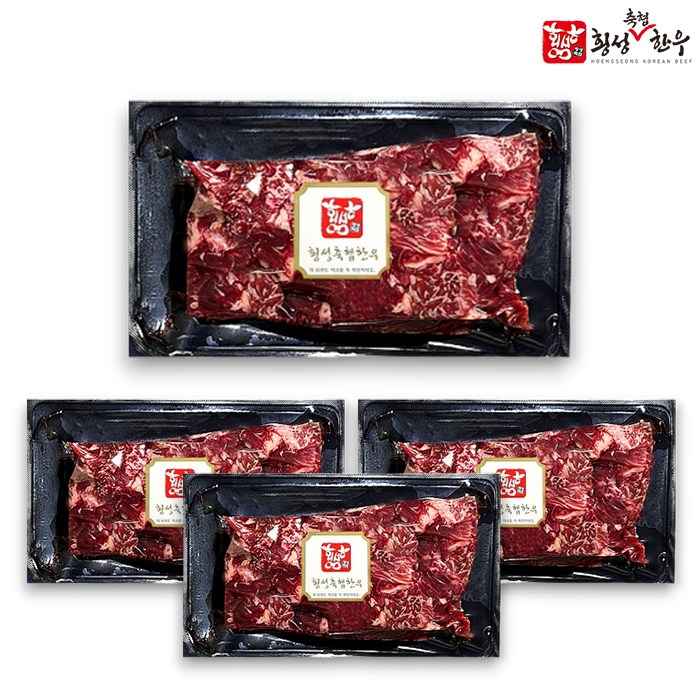 횡성축협한우 횡성축협한우 1등급 국거리 800g 실속세트 (200g x 4팩 소분) 47,620원