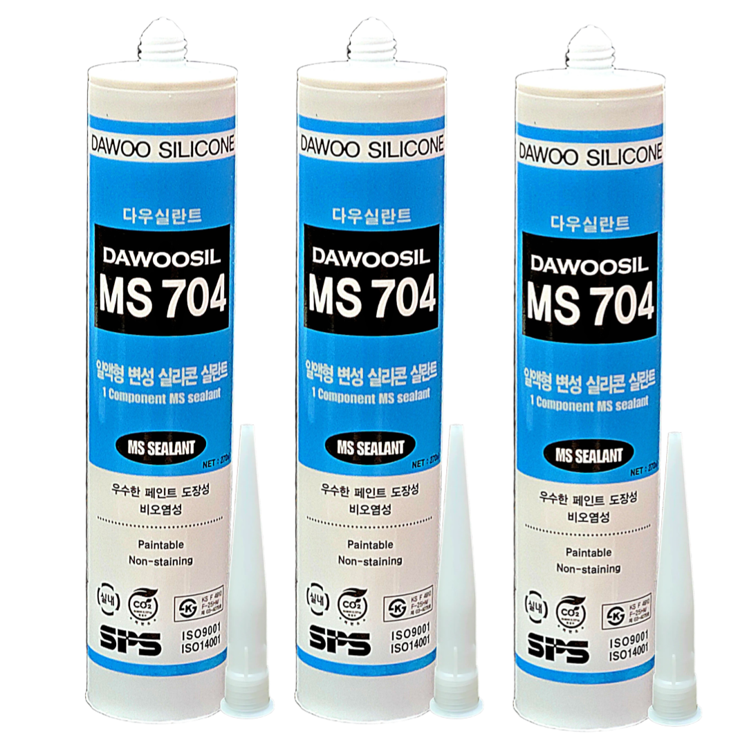 퀵마켓 방수 변성 실리콘+외부용+크랙보수 비오염 MS (노즐 포함), 회색, 3개 15,200원