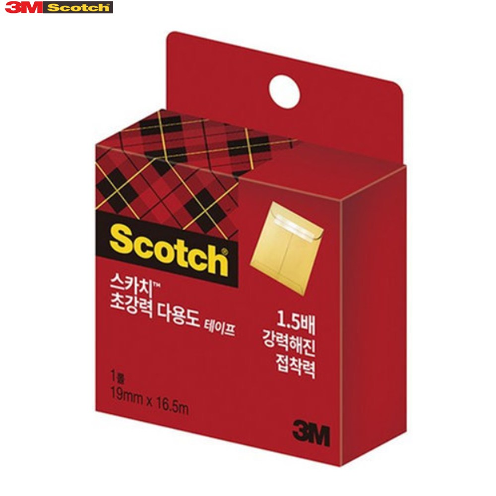 [3M] 스카치 초강력 테이프 198R 리필 (19mm x 16.5M) 1인치용, 1개 1,980원