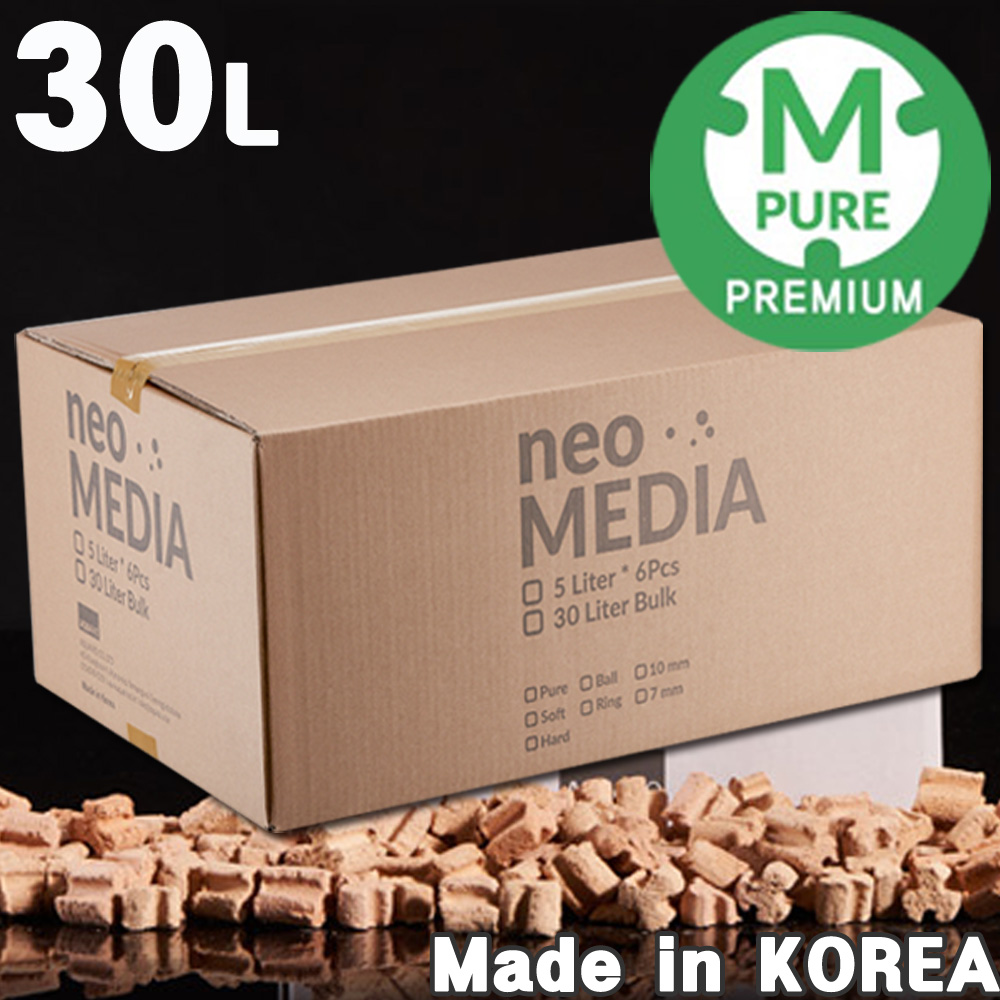 (국산정품 최신형 쿼드 버전) 네오 여과재 프리미엄 퓨어 (중성) 30L / 수족관 어항 수조 수초 구피 열대어 여과기 필터 미디어 여과제 수질정화 204,600원