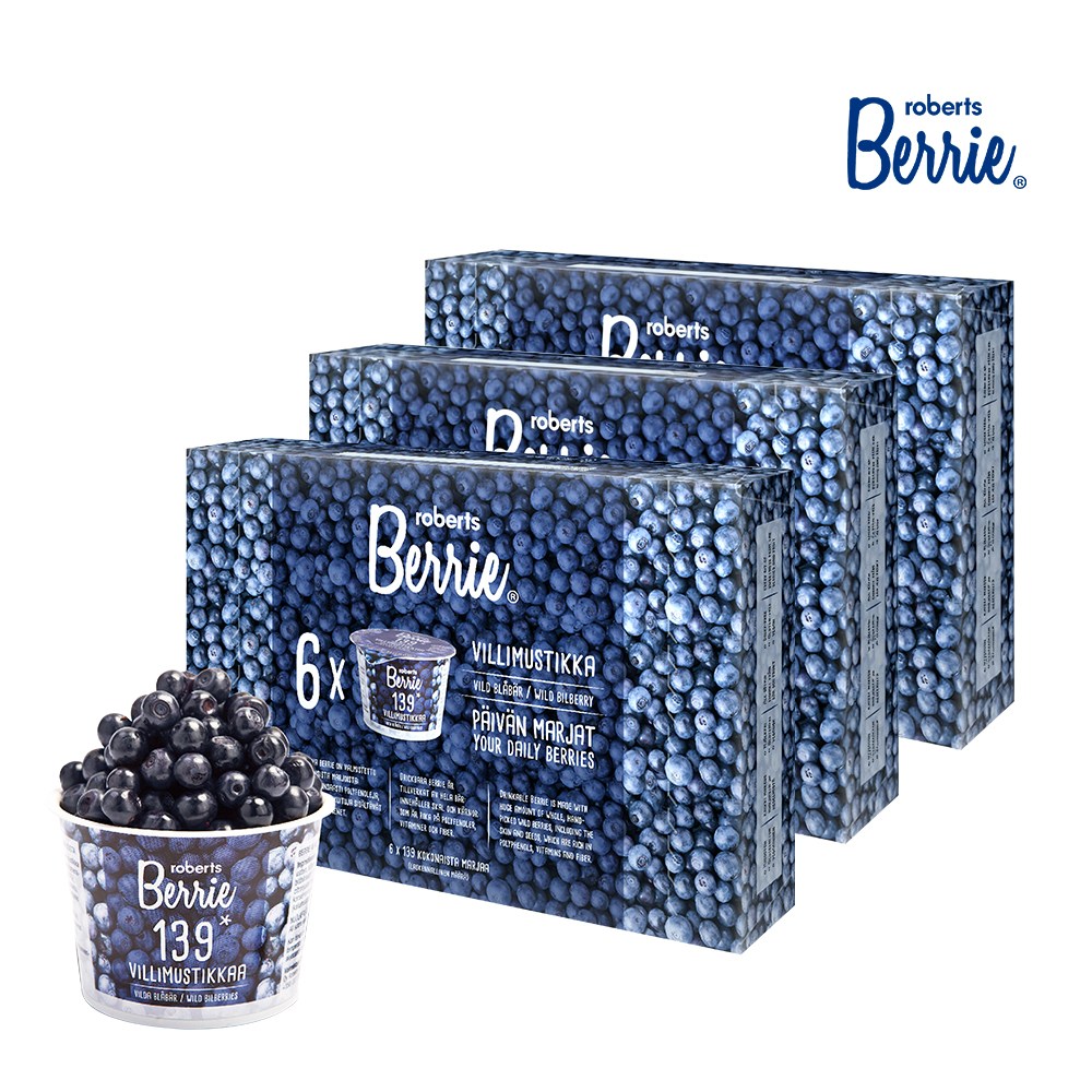 로버츠베리에 항공직송 재배가 아니라 채취하는 리얼 야생 핀란드 빌베리, 100ml, 18개 124,500원