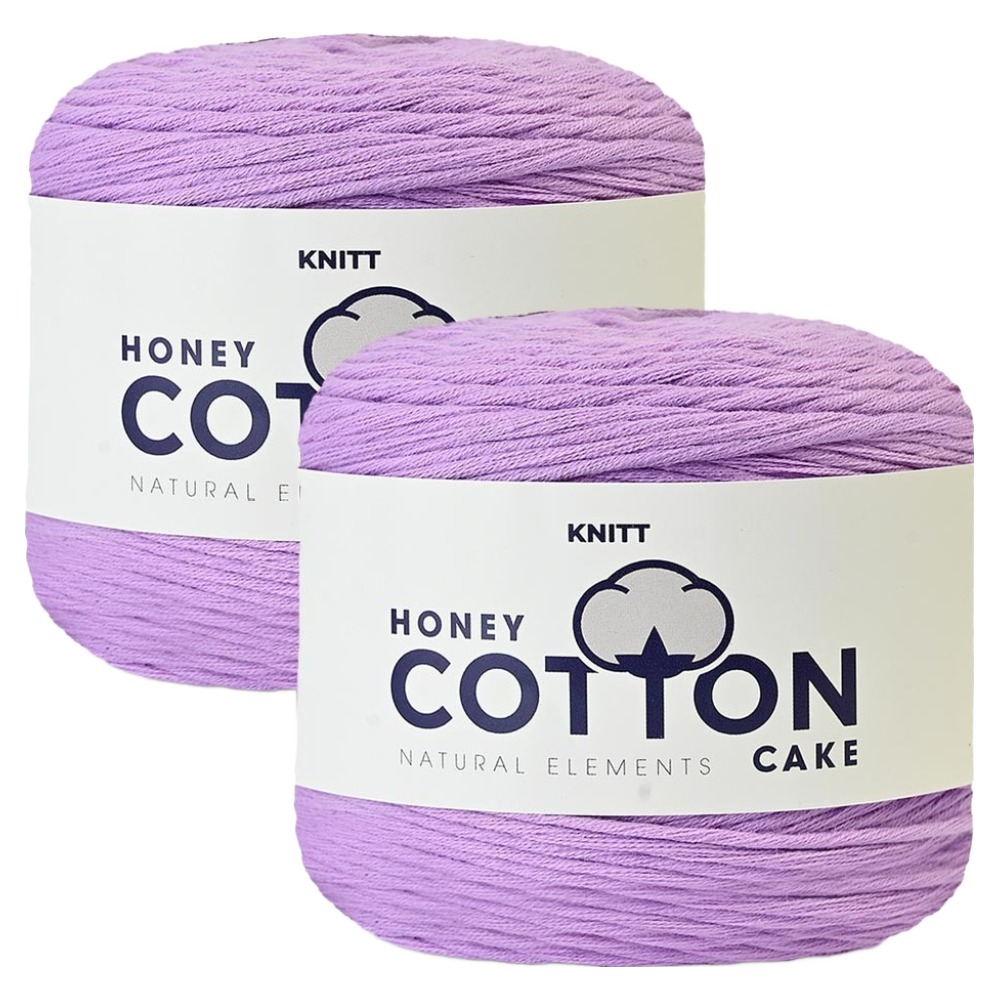 니뜨 허니 코튼 케이크 순면 뜨개실 100g, 05 베이비퍼플, 2개 14,600원