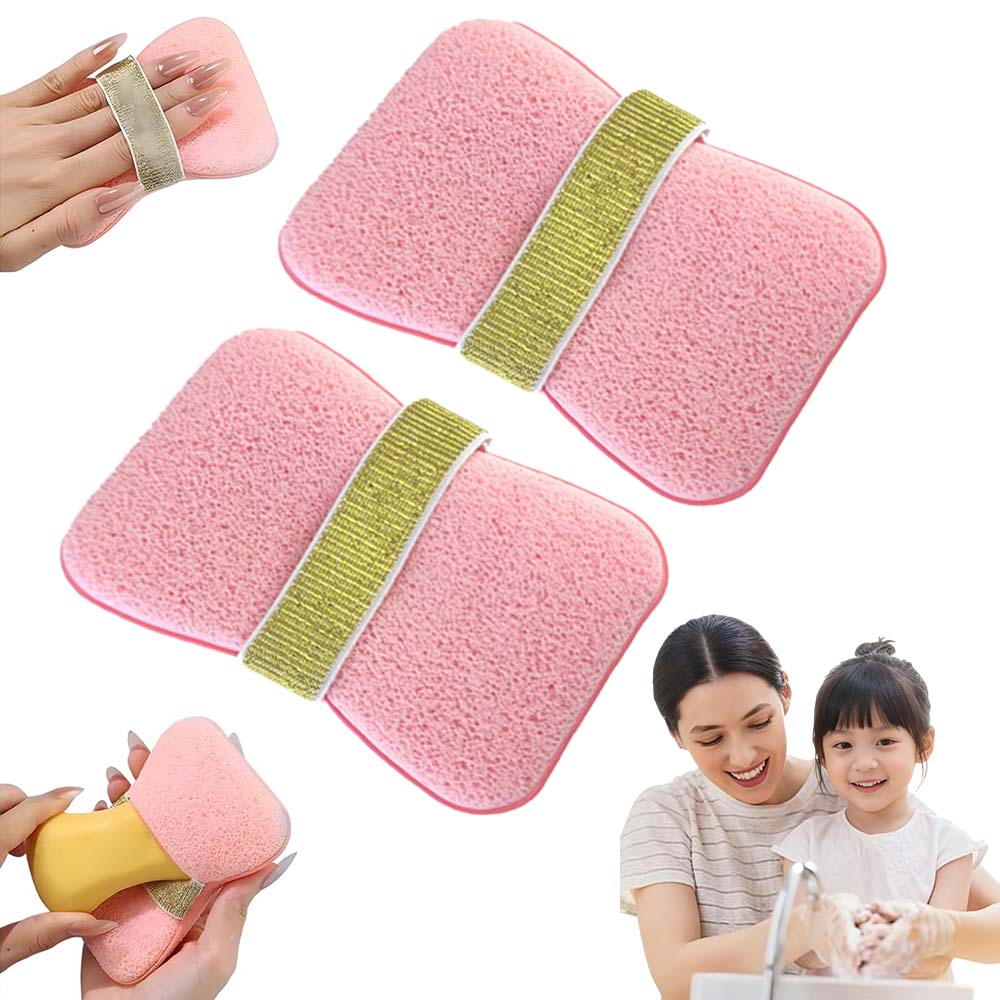 루베이 2in1 비누 거품망 + 각질 제거 마사지 네트 전신 세정 피부 각질 케어 욕실/목욕, 2개, 1개입, 핑크색 a 9,900원