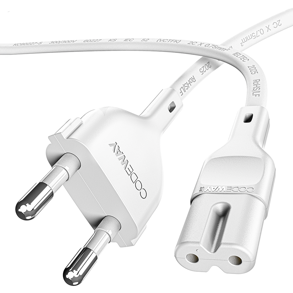 코드웨이 국산 AC 8자코드 전원케이블 화이트 5,800원