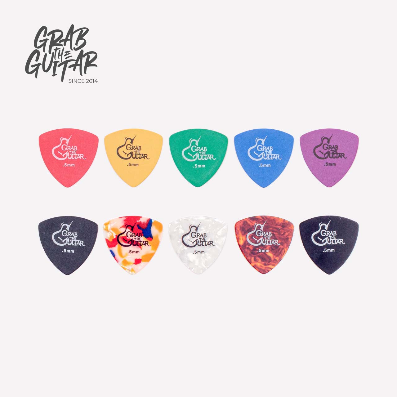 그랩더기타 시그니처 통기타 피크 0.5mm 20PCS, 1세트 12,800원