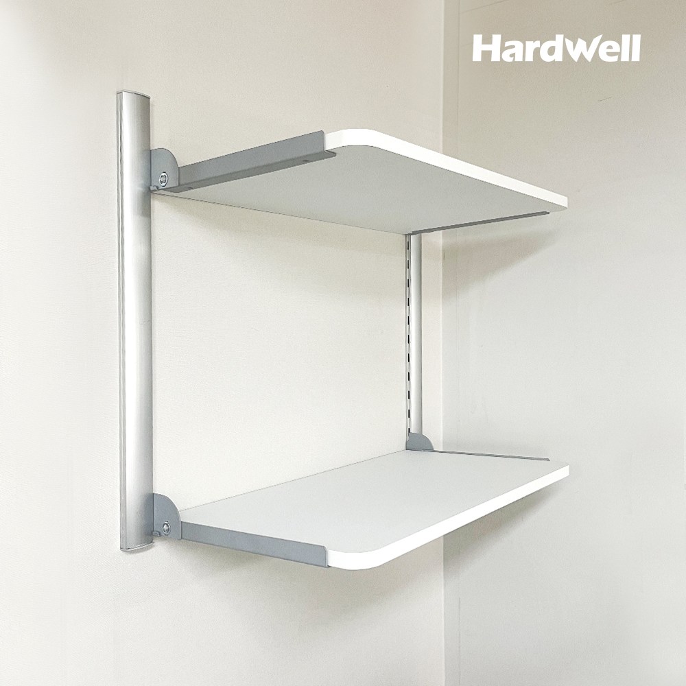 하드웰 시스템 폴딩 벽선반 2단 높이 60cm 접이식 세탁실 벽걸이 원목 65,000원