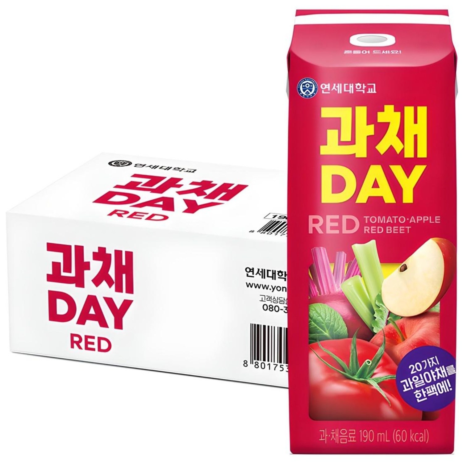 연세유업 과채데이 음료 레드 12,400원