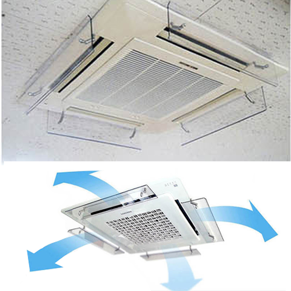 대유산업 윈드웨이 미니 윈드바이저 천정형 에어컨 바람막이 4웨이 낱개 단품 11,000원
