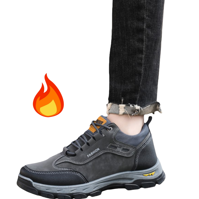 Makone 남성 겨울 가죽 미끄럼 방지 아웃도어 등산화 기모 운동화 34,900원