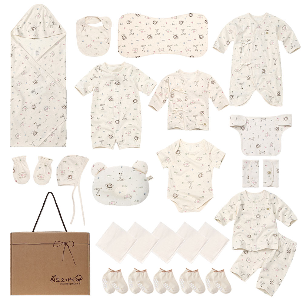 (총알/무료배송) 위드오가닉 25종 신생아 출산세트 142,500원