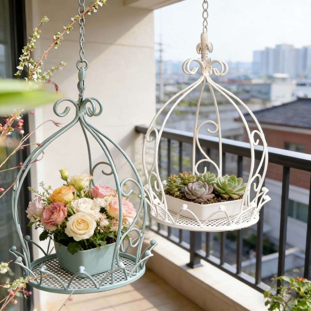 Eron-에론 철제화분받침대 실내외겸용 튼튼한 빈티지 철제행잉화분걸이 59,600원