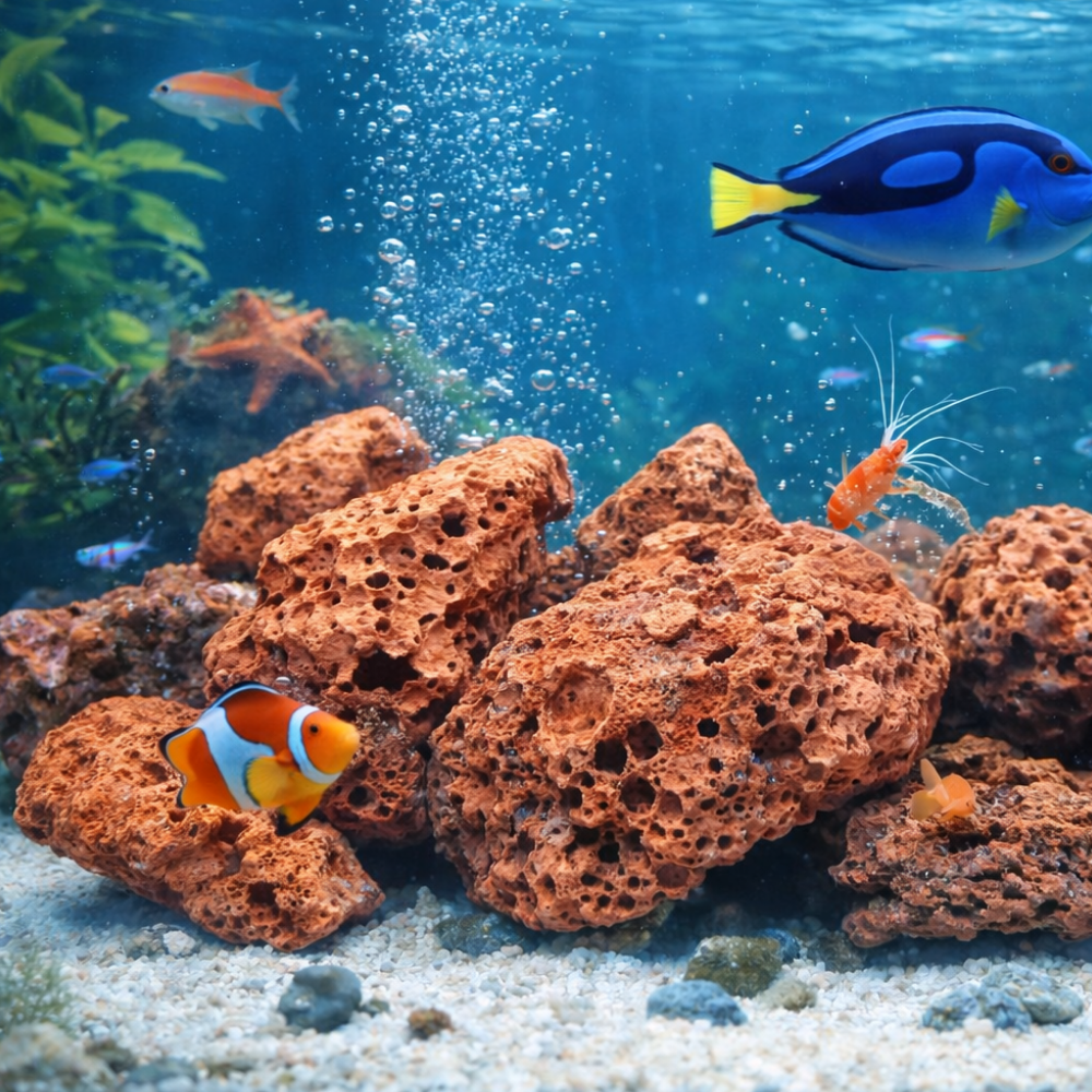 비쥬마켓 어항 화산석 어항바닥재 어항여과재 + 망 포함, 2개 8,980원