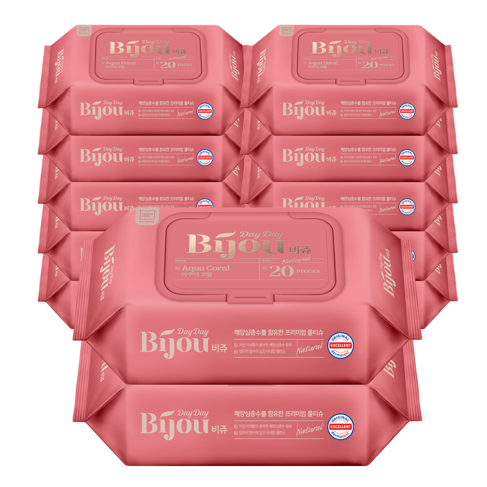 모나리자 휴대용 아기물티슈 엠보싱 캡형 20매 7,420원