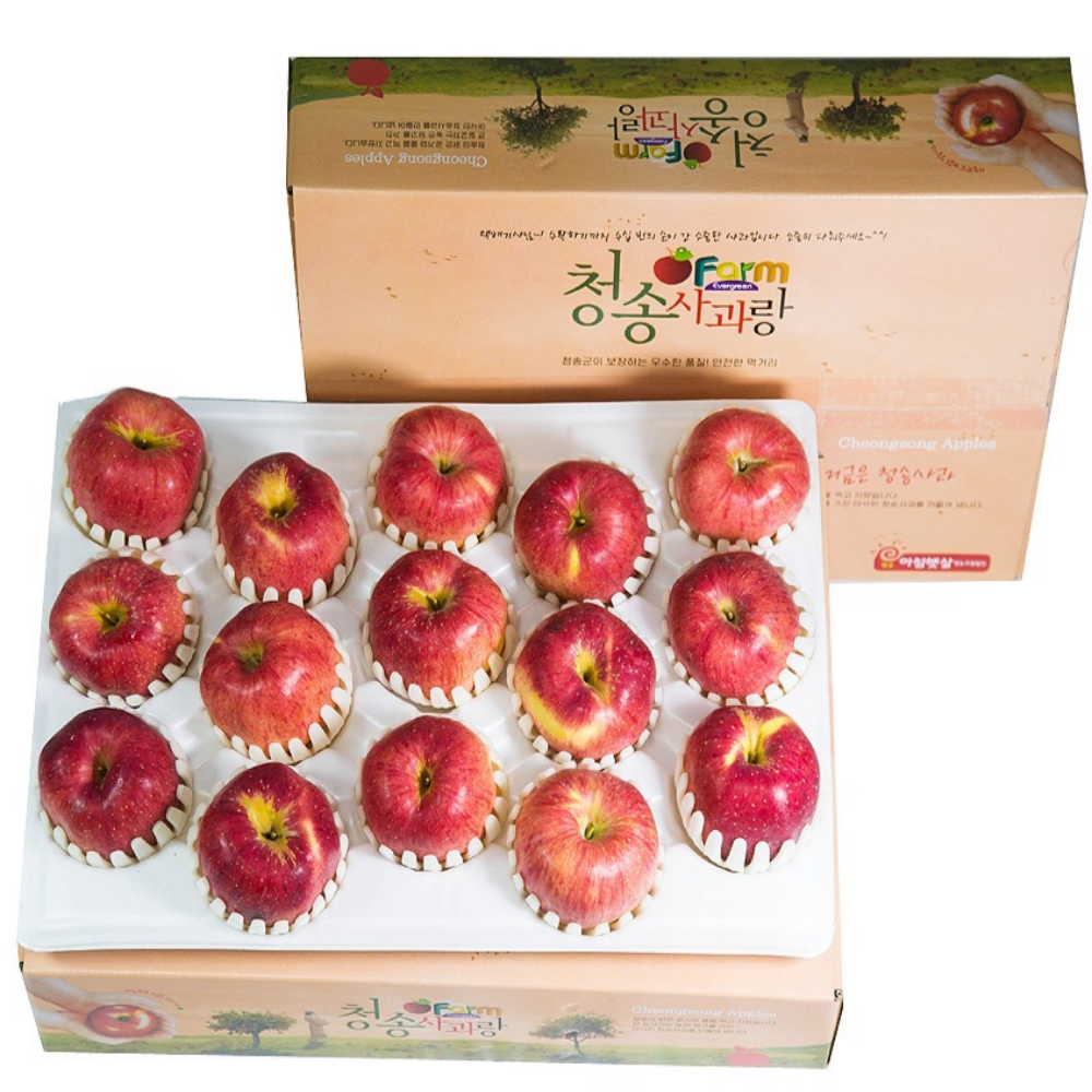 프리미엄 선물세트 경북사과 청송 햇사과 고급 홍로사과 추석 제철과일 64,000원