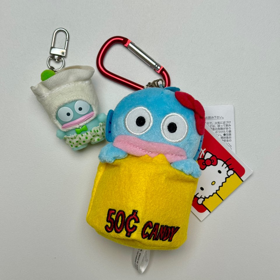 일본 정품 한교동 헬로키티 콜라보 한정판 마스코트 폼폼푸린 카라비너 키링 44,000원
