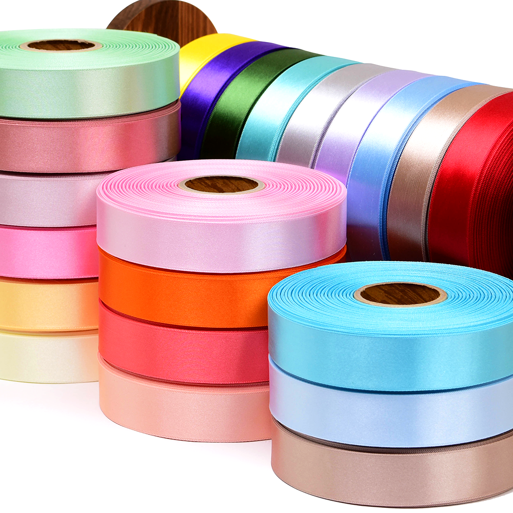 리본끈 고밀도 공단리본 선물 포장, 18.다홍색 6,300원