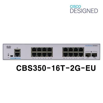 시스코  16포트 2SFP광포트 지원 스마트매니지드 스위치허브 CBS350-16T-2G-EU 528,000원