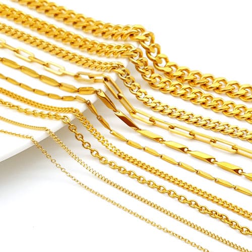 진샵 써지컬스틸 금목걸이 금줄 골드체인 목걸이 10종 8,400원