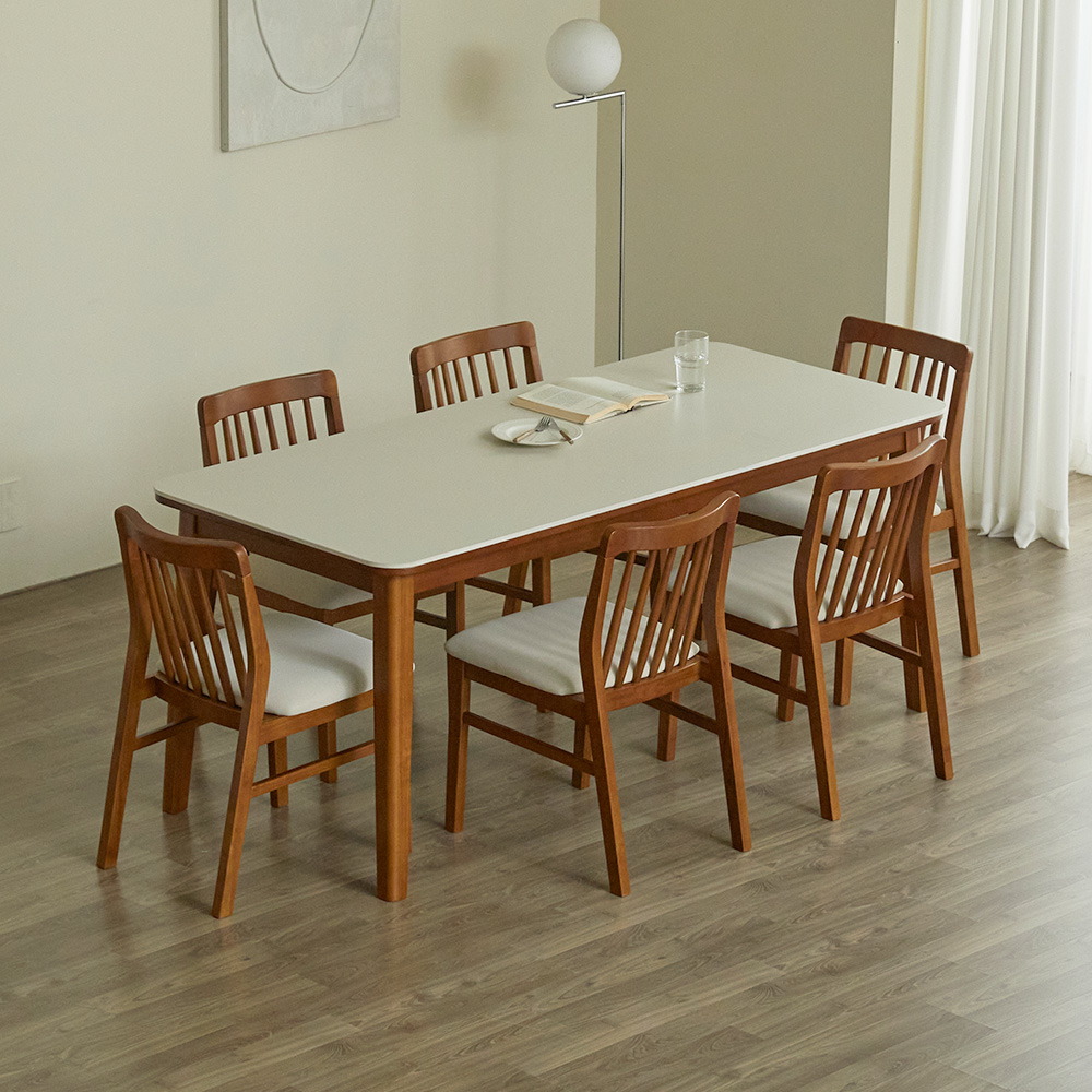 파로마 솔로르 통세라믹 식탁 1800 + 의자B 6p 세트 방문설치 722,540원