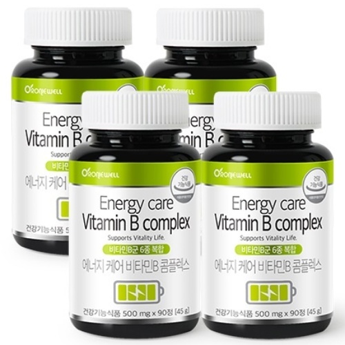 로니웰 에너지케어 비타민B 콤플렉스, 4개, 90정 34,900원