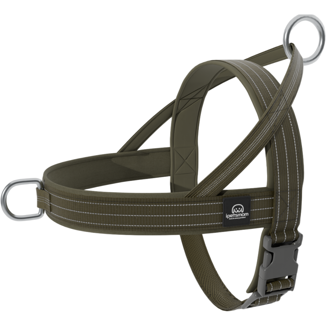 아이펫스맘 강아지 하네스 대형견 중형견 앞섬방지 초경량 가슴줄 앞고리, 카키, 1개 20,840원