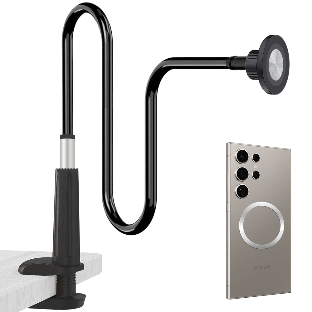 맥세이프 클램프형 탁상용 침대 자바라 스마트폰 롱 거치대 24,900원