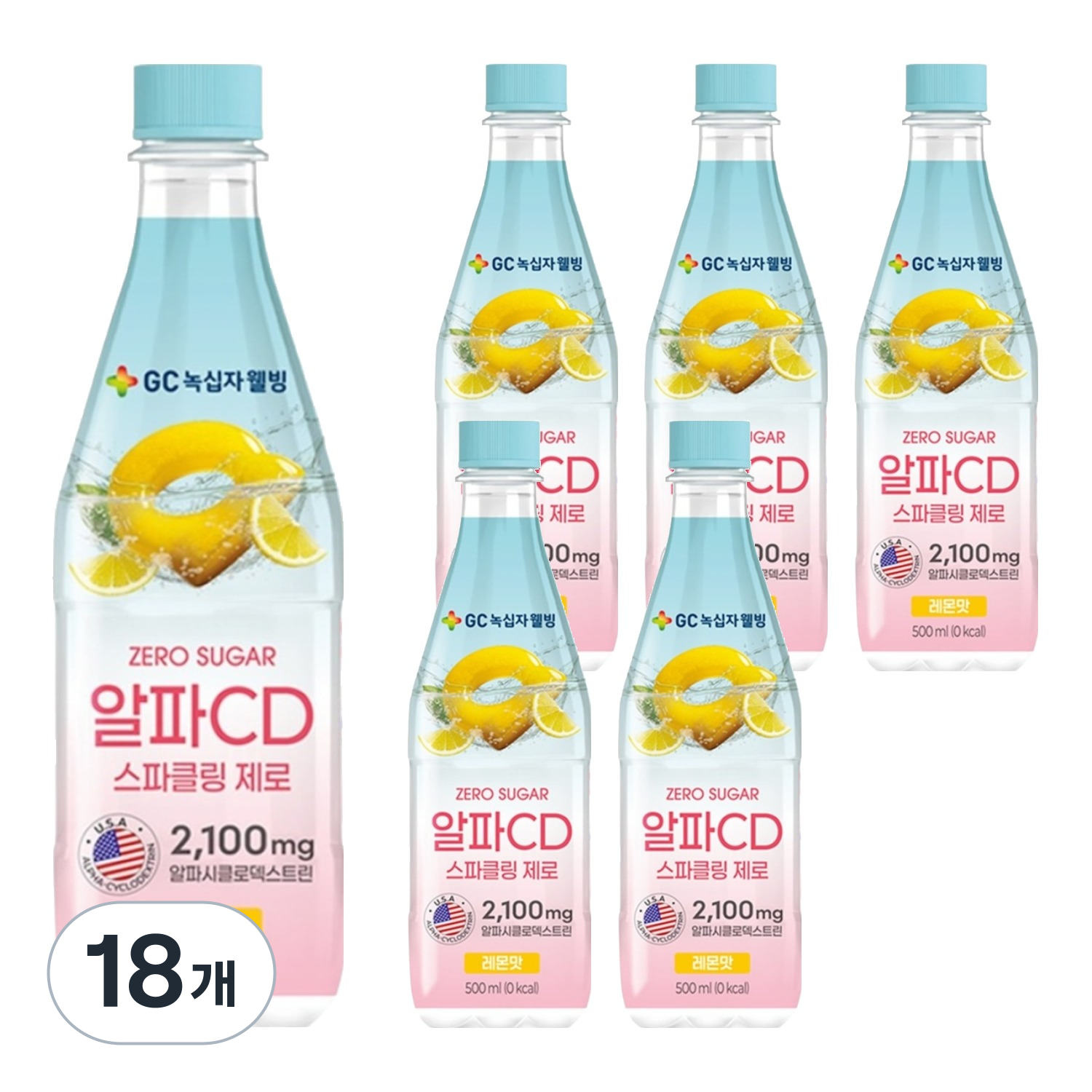 GC녹십자웰빙 알파CD 스파클링 제로 레몬맛, 18개, 500ml 28,350원