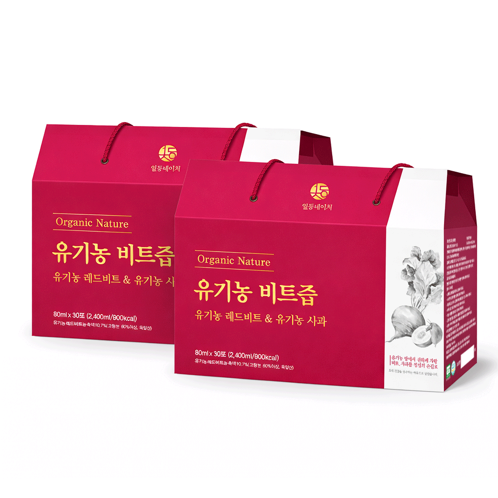 일등네이처 유기농 무가당 비트즙 100% 사과비트즙 비트주스, 80ml, 60개 37,900원