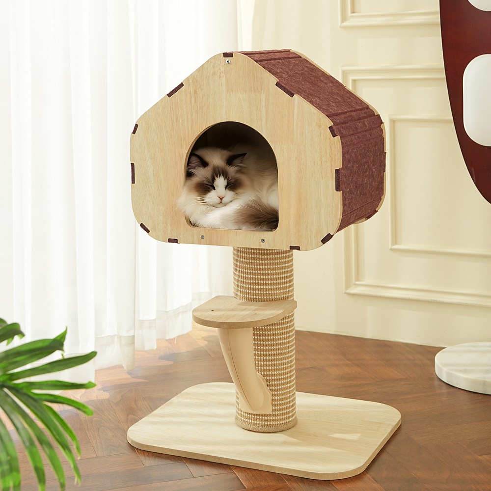 레브펫 힐링포드 숨숨집 캣타워 하우스, 1개, 혼합색상 56,300원